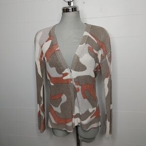 525 America camo cotton cardigan size M